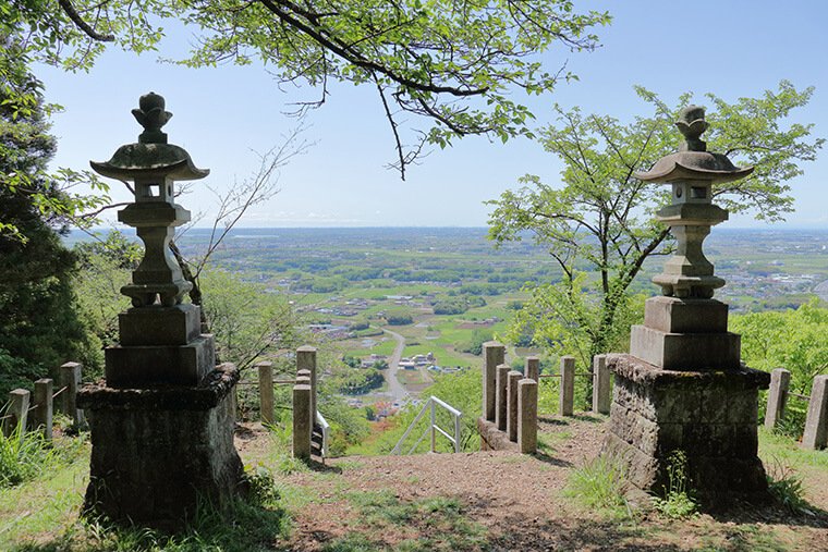 みかも山頂神社からの景色