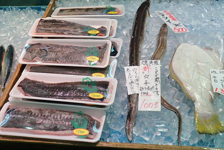 日立海鮮市場の鮮魚