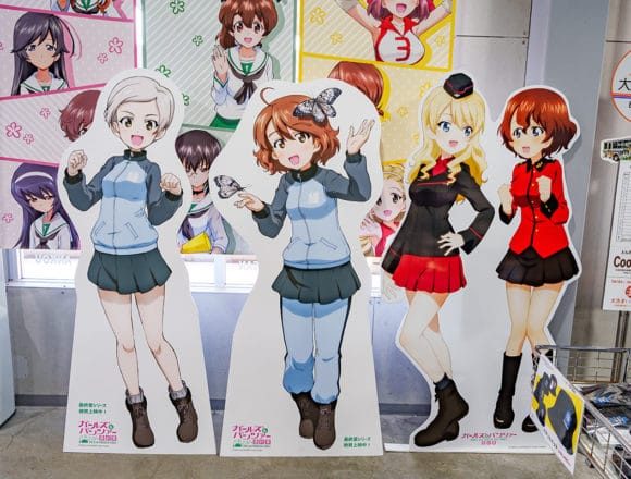 ガルパンギャラリーの等身大パネル