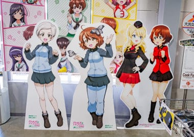 ガルパンギャラリーの等身大パネル