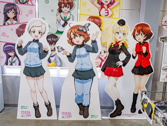 ガルパンギャラリーの等身大パネル