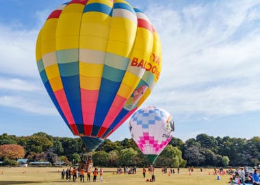 おやまバルーンフェスタの様子