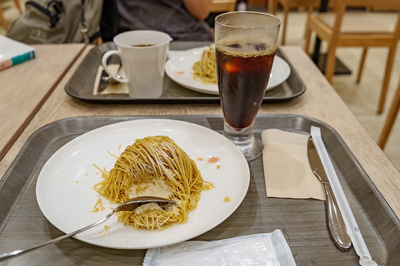 どまんなかカフェのモンブラン