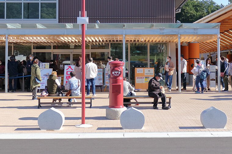 道の駅笠間の笠間朱色のポスト
