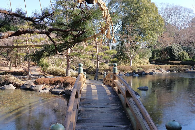 栃木県中央公園の日本庭園