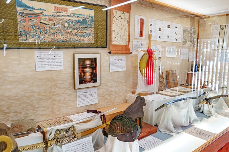 二荒山会館の展示コーナー