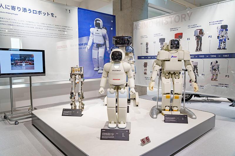ASIMOなどロボティクス技術の展示