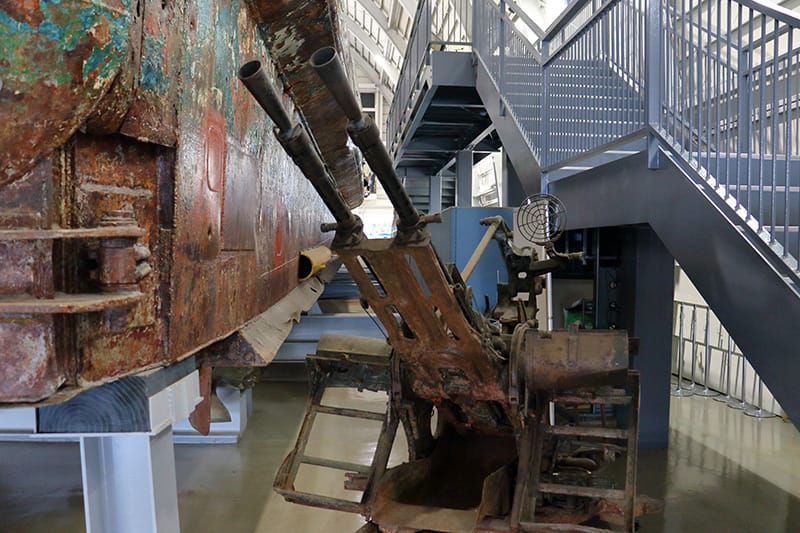 北朝鮮工作船の二連装機銃