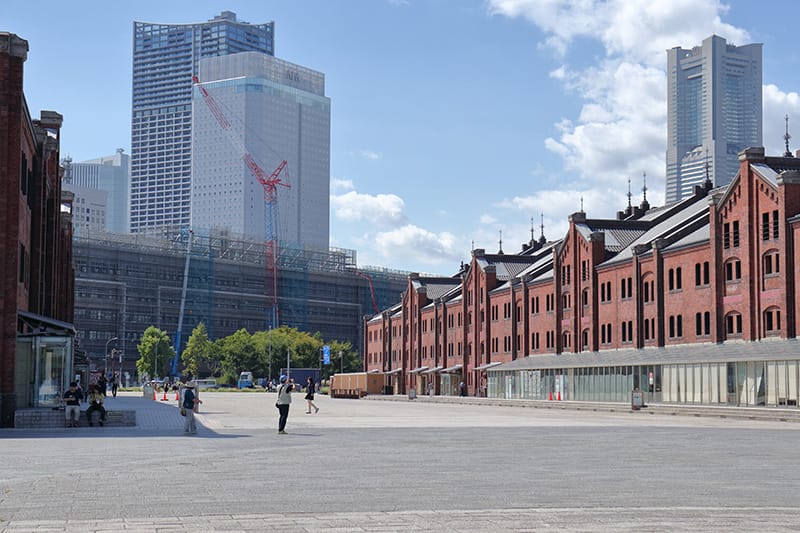 みなとみらい　赤れんが倉庫近隣の様子