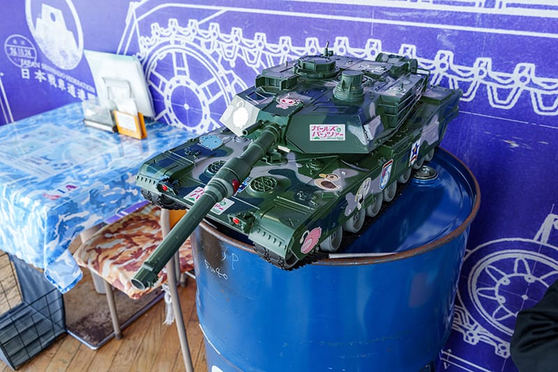 ガルパン喫茶 Panzer Vorにある戦車の模型