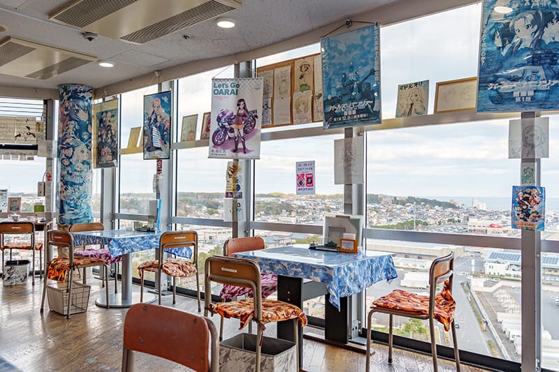 ガルパン喫茶 Panzer Vor店内からの眺望