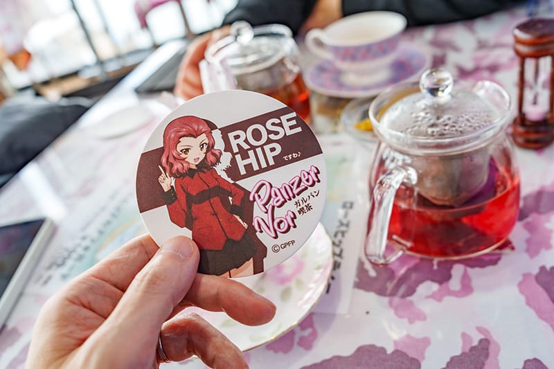 ガルパン喫茶 Panzer Vorのローズヒップティー
