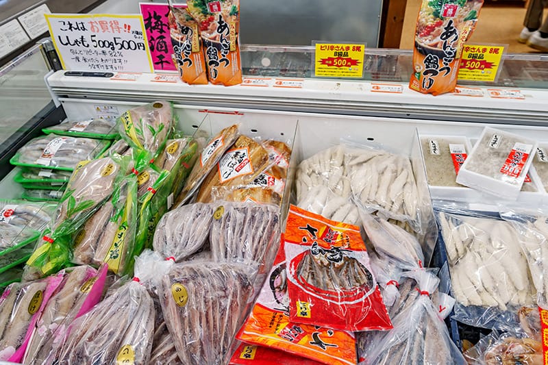 干物販売コーナー