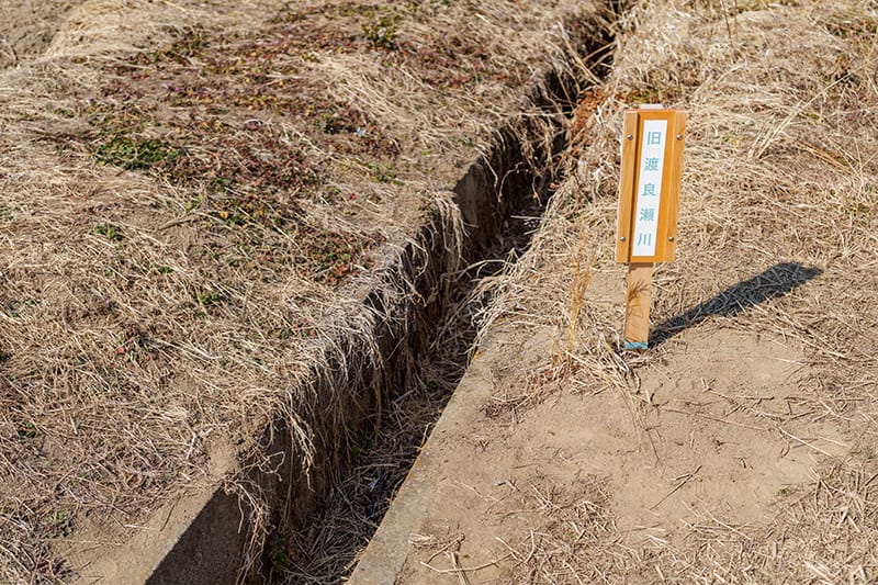 旧渡良瀬川の標識