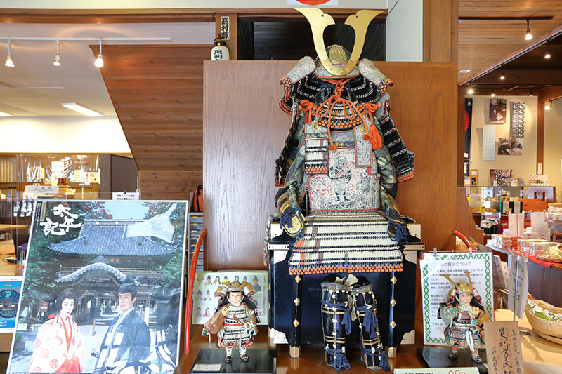 大河ドラマ「太平記」で使用委した甲冑の展示